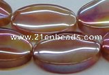 CAB531 15.5 inches 22*30mm oval AB-color red agate beads wholesale