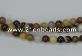 CAB590 15.5 inches 4mm round mexican agate gemstone beads wholesale