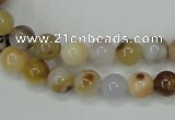 CAB591 15.5 inches 8mm round mexican agate gemstone beads wholesale