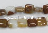 CAB602 15.5 inches 10*10mm square mexican agate gemstone beads wholesale