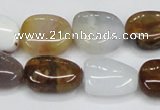 CAB604 15.5 inches 15*20mm freeform mexican agate gemstone beads wholesale