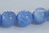 CAB649 15.5 inches 16mm round fire crackle agate beads wholesale