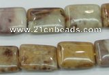 CAB978 15.5 inches 13*18mm rectangle Morocco agate beads wholesale