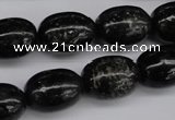 CAE17 15.5 inches 13*18mm egg-shaped astrophyllite beads wholesale