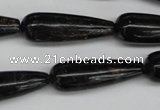 CAE24 15.5 inches 10*30mm teardrop astrophyllite beads wholesale