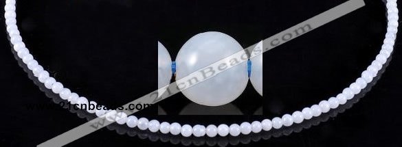 CAG162 Smooth round 4mm blue lace agate gemstone beads wholesale