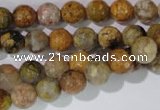 CAG1712 15.5 inches 8mm faceted round rainbow agate beads