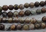 CAG1915 15.5 inches 6mm round green magic agate beads wholesale