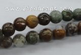 CAG1916 15.5 inches 8mm round green magic agate beads wholesale