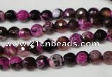 CAG2261 15.5 inches 6mm faceted round fire crackle agate beads