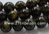 CAG236 15.5 inches 12mm round dragon veins agate gemstone beads