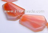 CAG273 34*40mm freeform agate  gemstone beads Wholesale