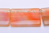 CAG274 30*40mm rectangle agate  gemstone beads Wholesale