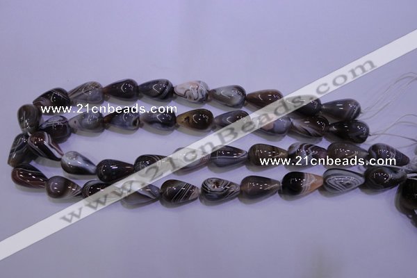 CAG2761 15.5 inches 12*20mm teardrop botswana agate beads wholesale