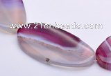 CAG278 25*46mm  oval  agate  gemstone beads Wholesale