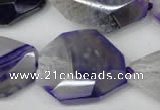 CAG2790 15.5 inches 22*32mm � 20*40mm freeform agate gemstone beads