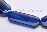 CAG285 17*40mm rectangle agate  gemstone beads Wholesale