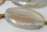 CAG2876 15.5 inches 25*50mm oval agate gemstone beads