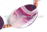 CAG304 28*41mm flat oval agate gemstone beads Wholesale