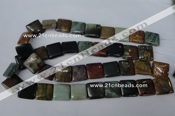 CAG3530 15.5 inches 20*20mm square ocean agate gemstone beads