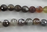 CAG3692 15.5 inches 8mm faceted round botswana agate beads wholesale