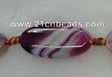 CAG425 15.5 inches 20*40mm oval agate gemstone beads Wholesale