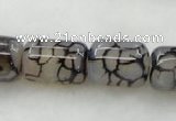 CAG435 15.5 inches 15*18mm column agate gemstone beads wholesale