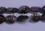 CAG4452 15.5 inches 10*14mm oval botswana agate beads wholesale