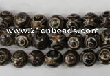 CAG4746 15 inches 8mm round tibetan agate beads wholesale
