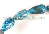 CAG496 15 inches 10*18mm teardrop cyan crazy lace agate beads wholesale