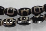 CAG5089 15.5 inches 8*12mm drum tibetan agate beads wholesale