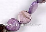 CAG534 15 inches 12*12mm heart purple crazy lace agate beads Wholesale