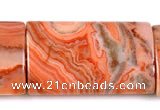 CAG546 15 inches 12*20mm rectangle mahogany crazy lace agate beads