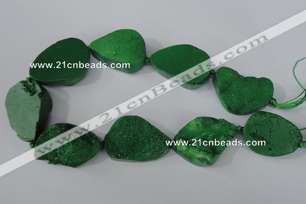 CAG5484 15.5 inches 32*42mm freeform agate gemstone beads