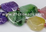 CAG5493 15.5 inches 18*22mm freeform agate gemstone beads