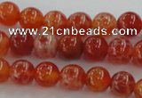 CAG5561 15.5 inches 6mm round natural fire agate beads wholesale