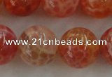 CAG5565 15.5 inches 14mm round natural fire agate beads wholesale