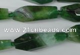 CAG5573 15 inches 15*25mm - 15*45mm faceted nuggets agate beads