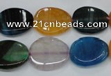 CAG5624 15 inches 15*28mm oval dragon veins agate beads wholesale