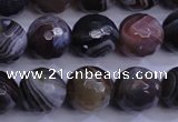CAG5962 15.5 inches 10mm faceted round botswana agate beads wholesale