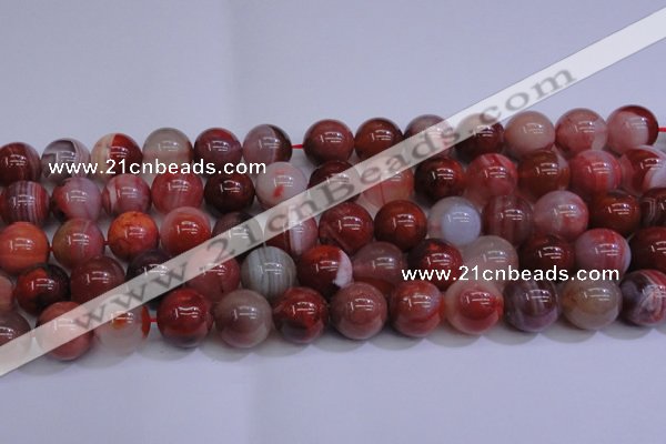 CAG6114 15.5 inches 12mm round south red agate gemstone beads