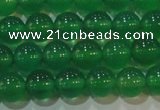 CAG6604 15.5 inches 6mm round green agate gemstone beads