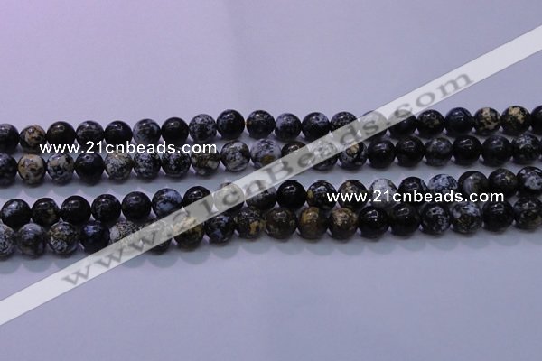 CAG6651 15.5 inches 6mm round blue ocean agate gemstone beads