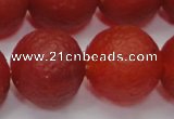 CAG6704 15 inches 16mm round red pilates agate beads