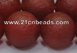 CAG6705 15 inches 18mm round red pilates agate beads