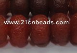 CAG6750 15 inches 10*14mm rondelle red pilates agate beads