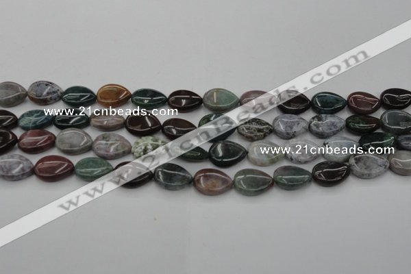 CAG6801 15.5 inches 10*14mm flat teardrop Indian agate beads