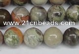 CAG7004 15.5 inches 12mm round ocean agate gemstone beads
