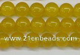 CAG7103 15.5 inches 10mm round yellow agate gemstone beads