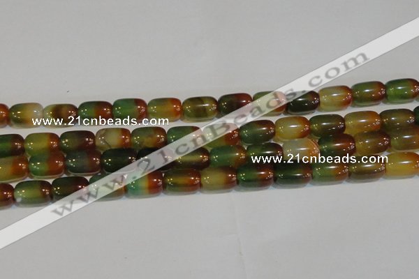 CAG7177 15.5 inches 12*16mm drum rainbow agate gemstone beads